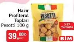 PESOTTİ HAZIR PROFİTEROL TOPLARI 100 G